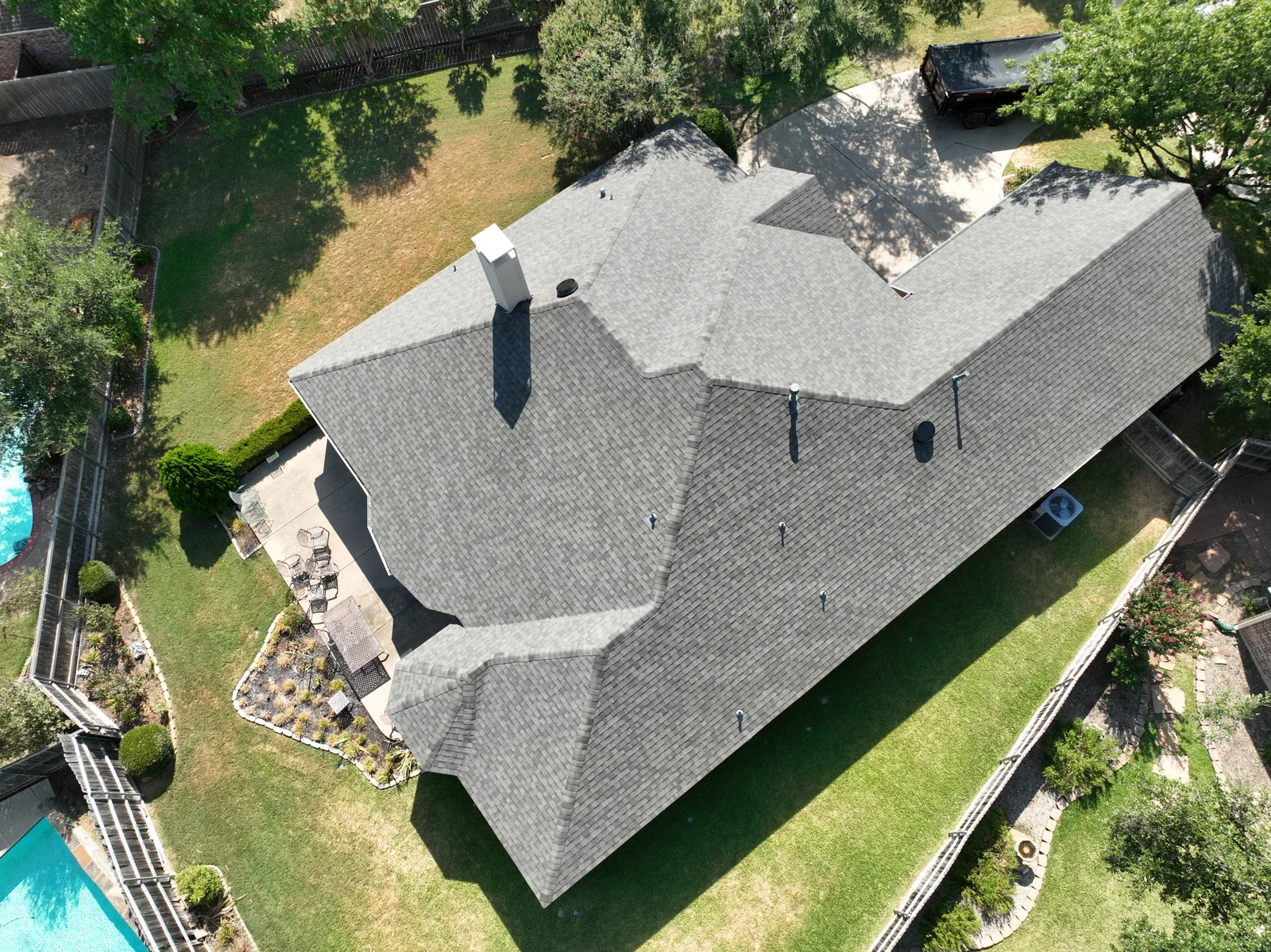 Finished shingle pattern